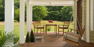 Front porch of the Marley’s Cottage at Brampton Inn