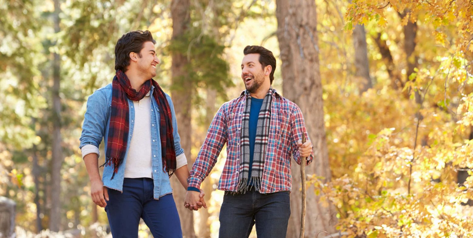 Couple on a Walking Trail in Maryland