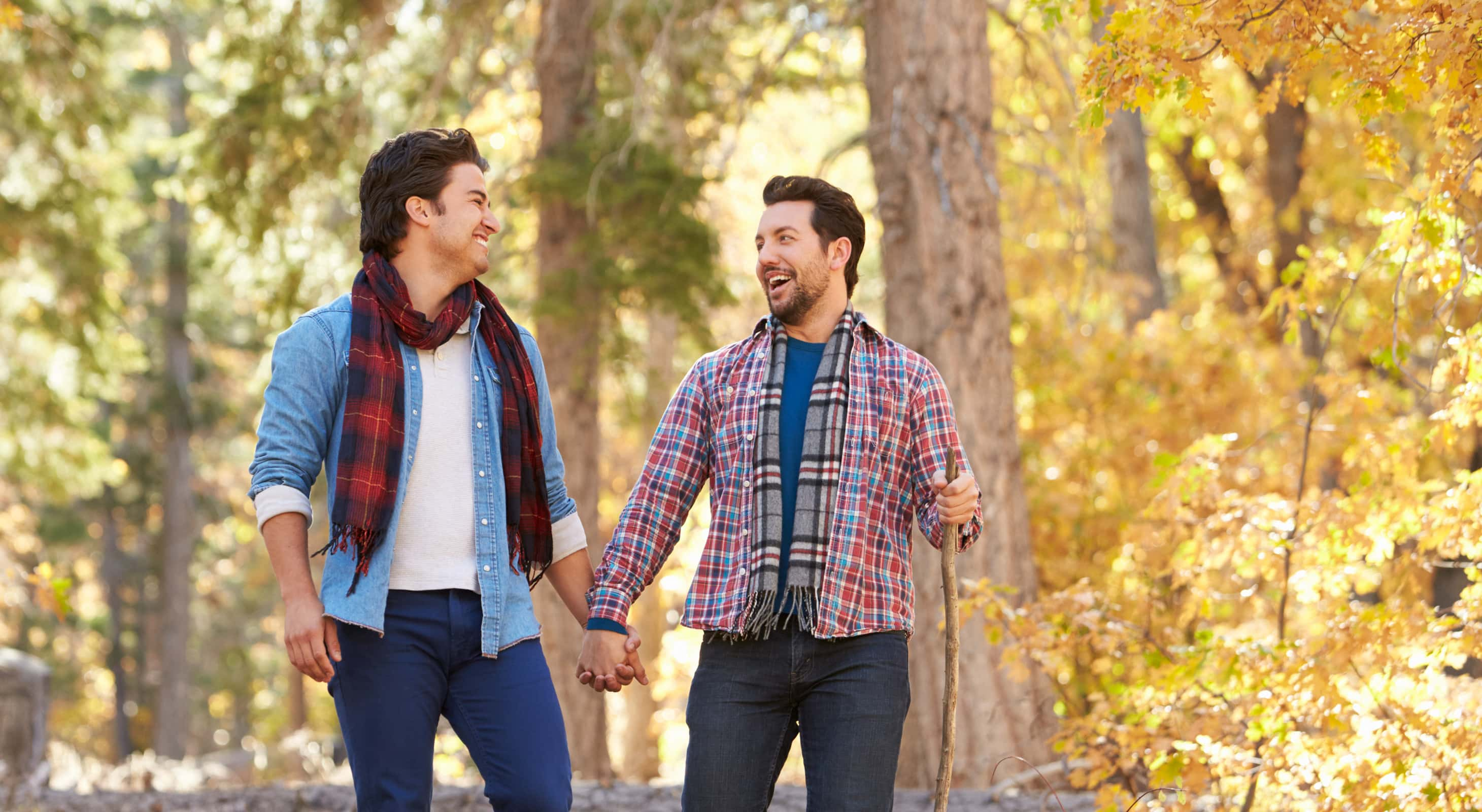 Couple on a Walking Trail in Maryland