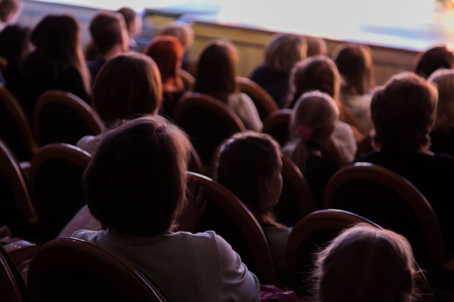 audience of musical at Christmas in Maryland