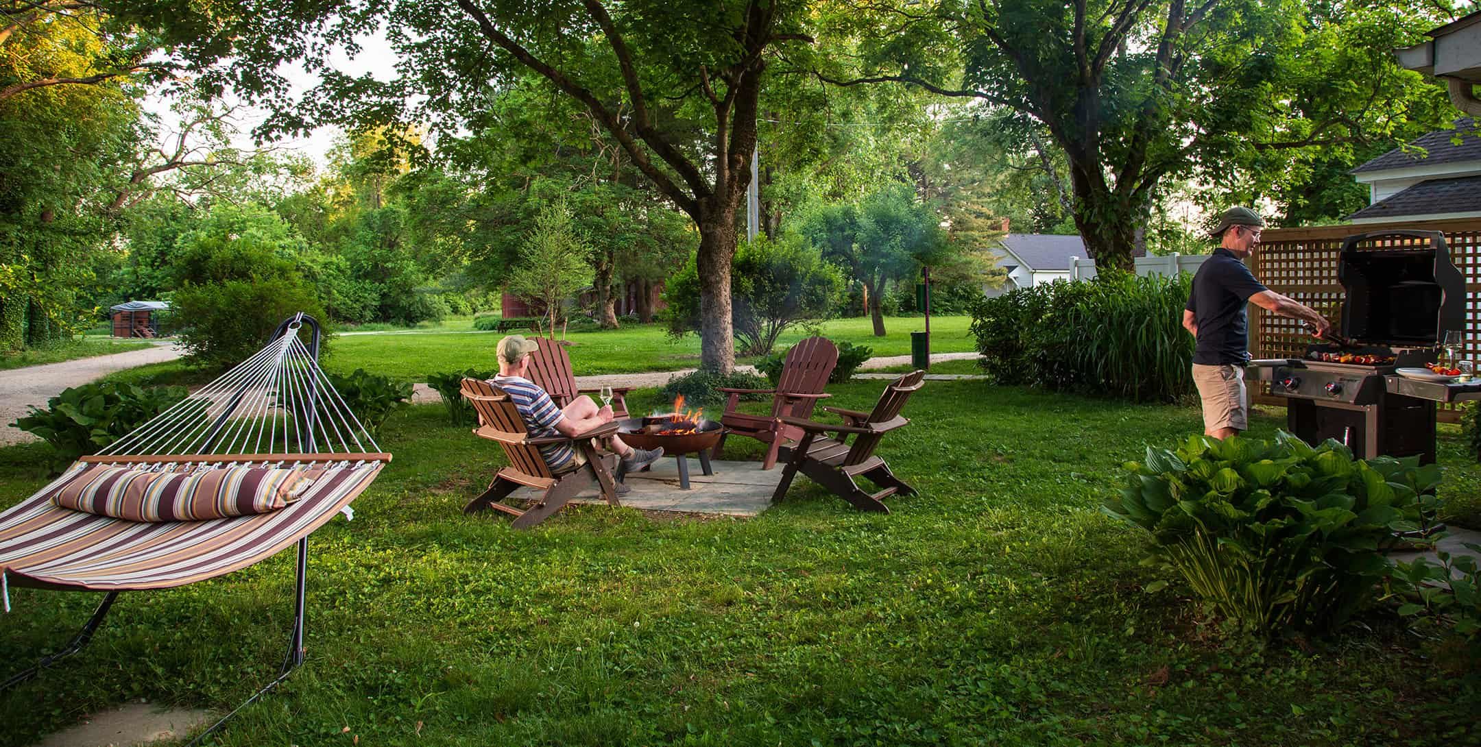 Exterior area of the Robin's Nest Cottage